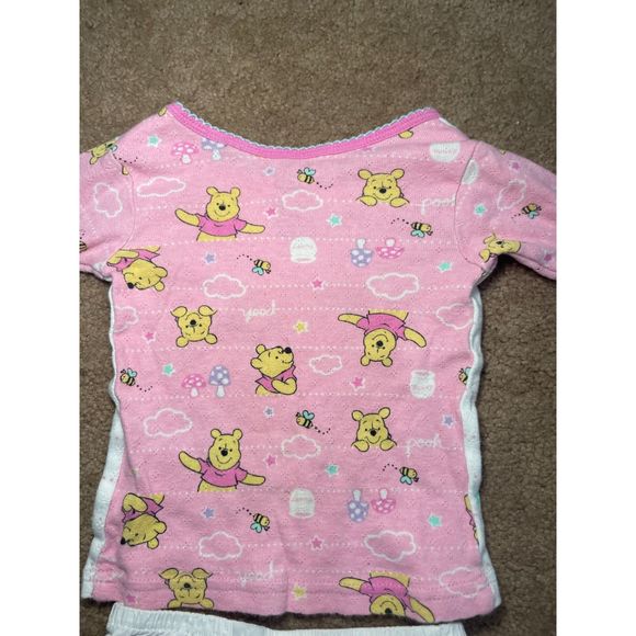 Winnie the Pooh Long Sleeved Shirt Bee Happy with White Bloomers 18M - Picture 6 of 6